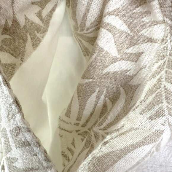 Gap Easy Pant Linen Blend Palm Tropical Elastic Waist Cropped Pants Womens S - Picture 3 of 11